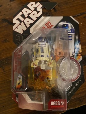 STAR WARS 2007 30th Anniversary R2-D2 Revenge of the Sith Unopened w/ Coin