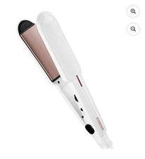 Conair Double Ceramic 1.5" Flat Iron Straight & Smooth Extra Wide Plates