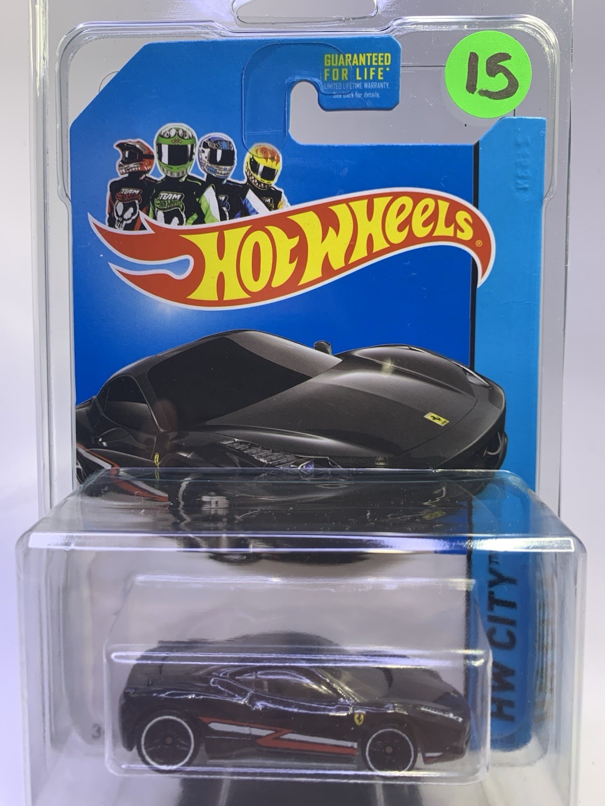Hot Wheels 2014 HW City Speed Team Ferrari 458 Italia in Black