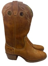 Vintage Acme Dingo Woman s Tan Cowboy Boots 78818 Very Good 4B