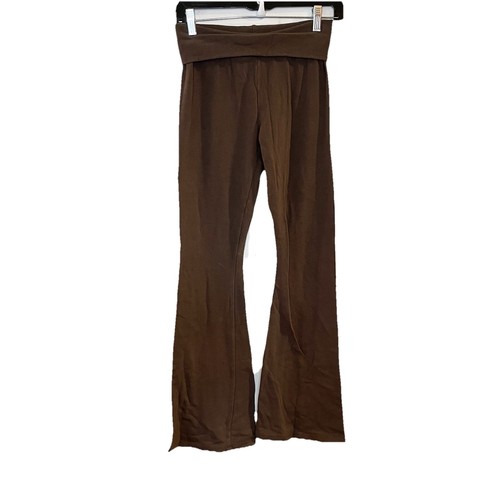 Wild Fable Women's Mid-Rise Foldover Flare Leggings - Dark Brown Size XS
