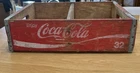VTG Coca-Cola Wooden Crate Divided 1976 Enjoy Coca-Cola Metal Banded NICE