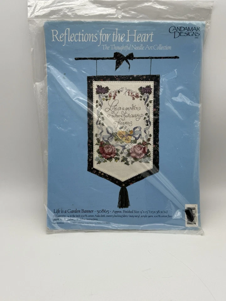 Vintage 1999 Dimensões Banners Kit Ponto Cruz 72557 Happy Home Ingredients - Imagem 2 de 4