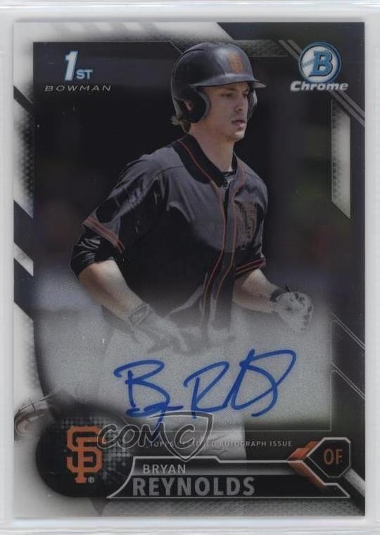 2016 Bowman Draft Chrome Draft Pick Auto Bryan Reynolds #CDA-BRR Auto ez6