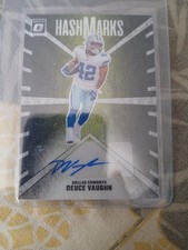 2024 Donruss Optic Hash Marks Holo Prizm Auto Deuce Vaughn HM-DVN Dallas Cowboys