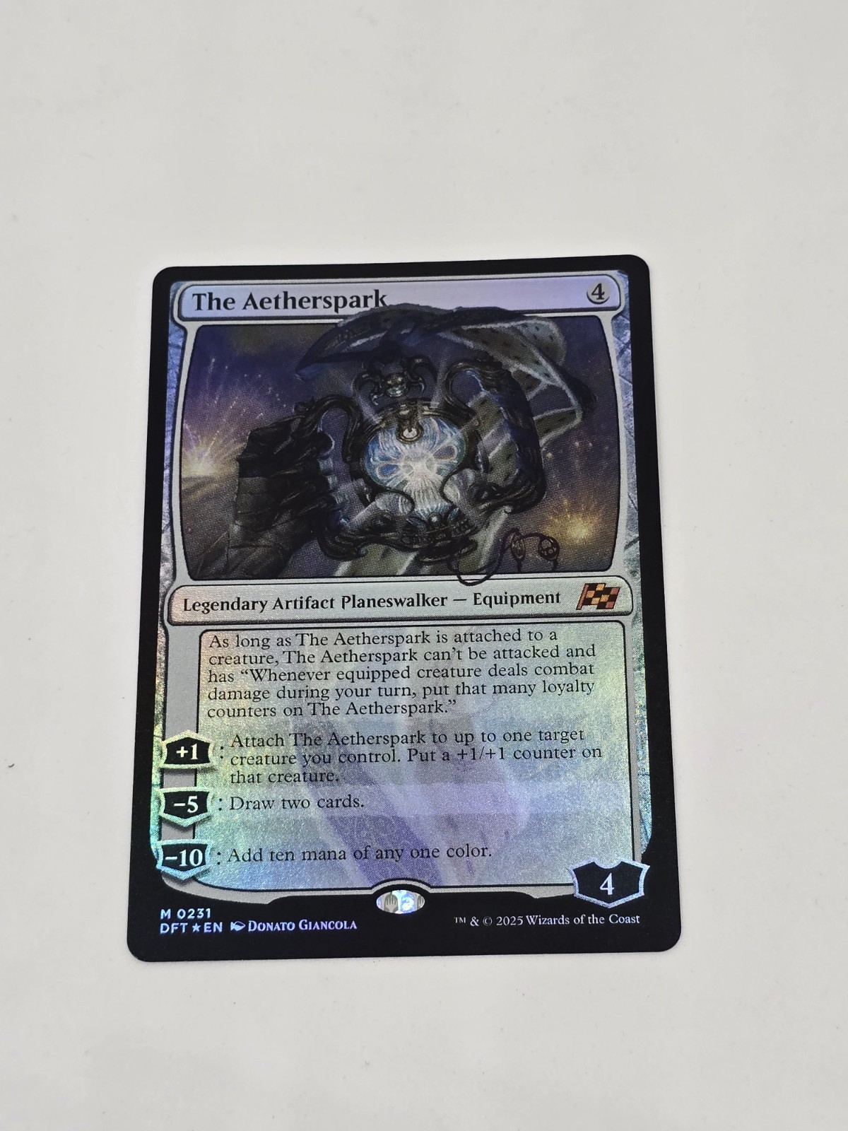 The Aetherspark Foil Aetherdrift #231 MTG NM Magic Card