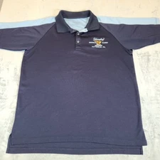 Yuengling Ultra Club Cool n Dry Men's Polo - Size Large - Dk Blue/Lt Blue Accent