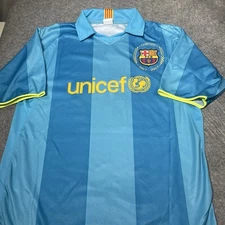 FC Barcelona Camp Nou Anniversary Shirt Henry 14 - XL Blue - UNICEF 1957–2007