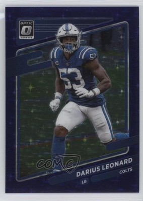 2021 Panini Donruss Optic Purple Stars Prizm 2/15 Shaquille Leonard Darius 0nr3