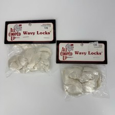 2 Wavy Hair Doll Making Craft Projects .5 oz 100 Viscose Platinum All Cooped Up