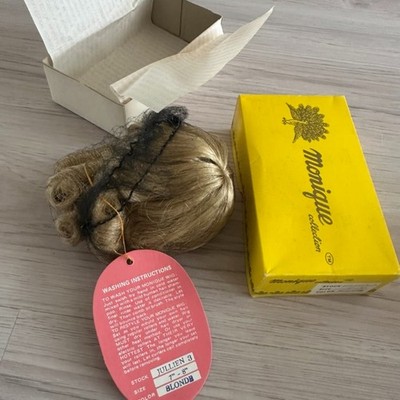 Puppenperücke Monique Collection Julien blond 7''-8'' im Originalkarton Vintage