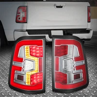 Chrome Housing Red 3D LED Bar Rear Tail Light Brake Lamps for 19-24 Ram 1500