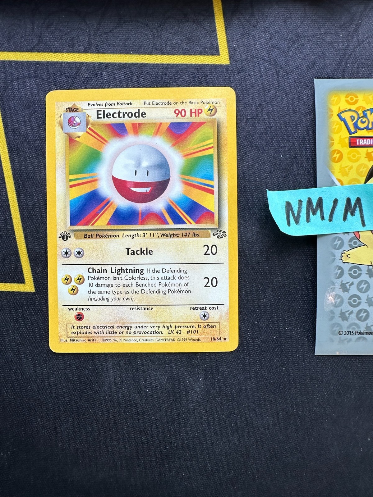 Pokemon Card Electrode Jungle 1st Edition WOTC Vintage 18/64 154 💎NM💎