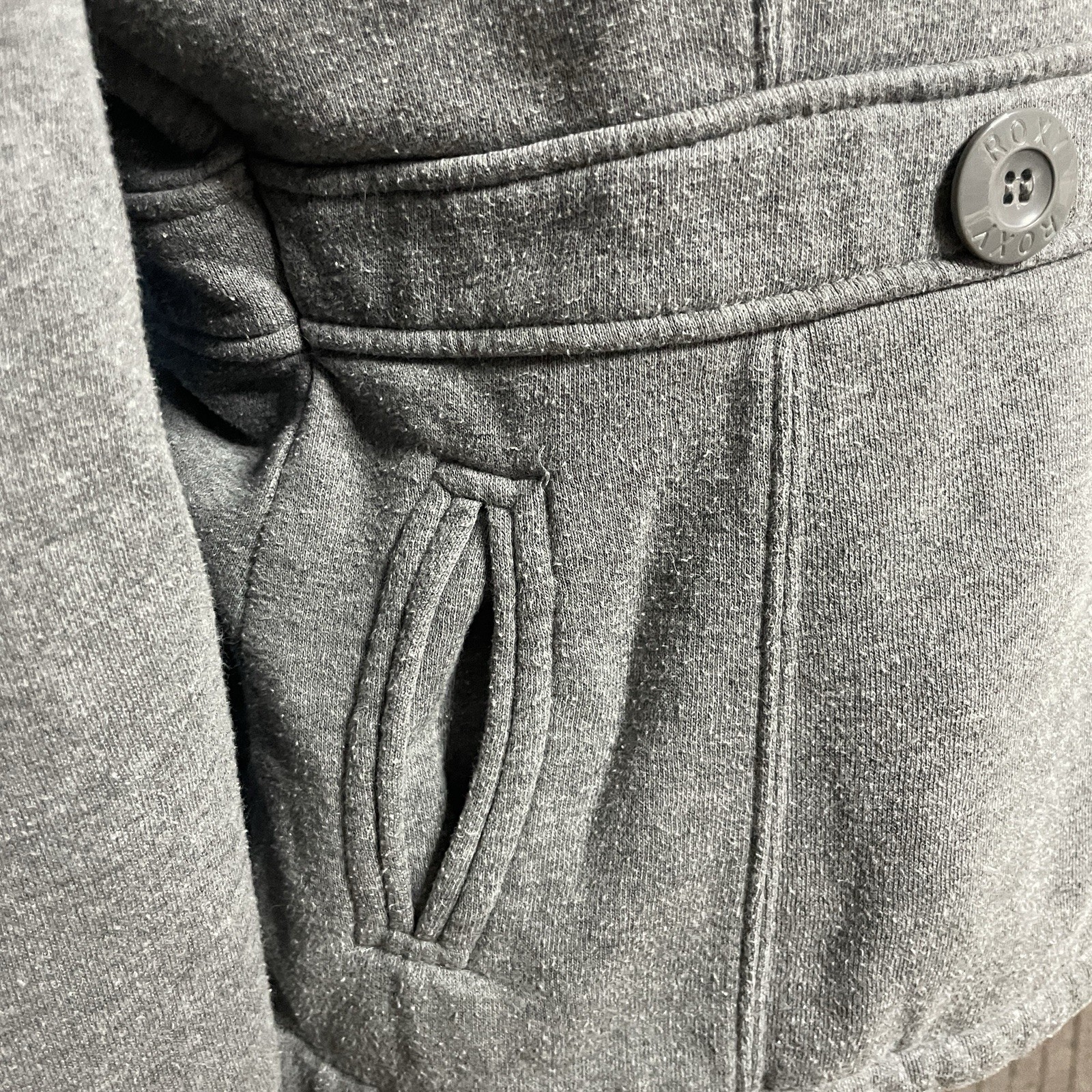 ROXY Lightweight Button Hooded Coats Jackets Wome… - image 4