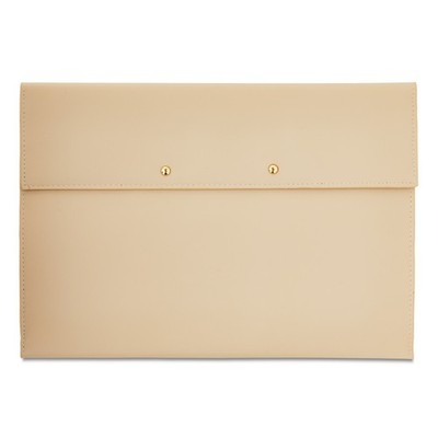 Document Folio File Folder 13 x 9.6 x 1.77 Inches Cream Color A4 Size Expanding