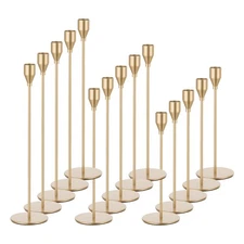 Candlestick Candle Holders Gold Taper: Tall Brass Candles Stick Holder Decor ...
