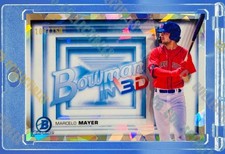 Marcelo Mayer ROOKIE CRACKED ICE REFRACTOR /150 RED SOX BOWMAN CHROME MINT