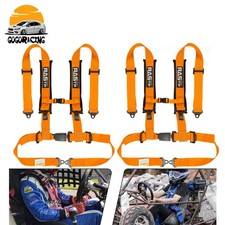 2 Pcs 2 4 Point Racing Harness Safety Seat Belt Camlock For Utv Atv Go-kart 2 Pcs 2 4 Point Racing Harness Safety Seat Belt Camlock For Utv Atv Go-kart