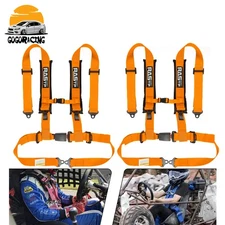 2 PCS 2" 4 Point Racing Harness Safety Seat Belt Camlock For UTV/ ATV/ Go-kart