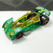 Open Road-ster Hot Wheels Crazy Croc 2006 Metalflake Green 1/64 Loose J3294