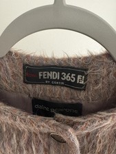 Fendi 365 Vintage Brown Textured Coat Original Women's Regular Size M