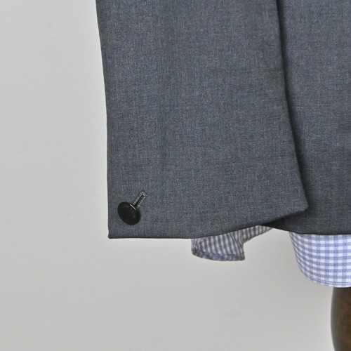 Rag & Bone Hand Tailored Formal Preppy Retro 100% Wool Grey Blazer 38S Made USA - Picture 13 of 24