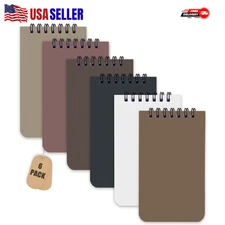 6 Pack Small Pocket Notebook Small 3x5 Waterproof Spiral Notepads With Lined ...