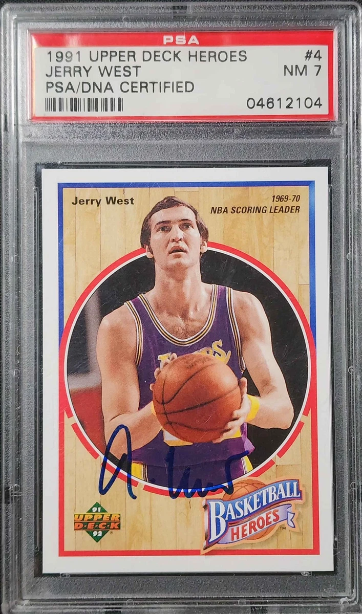 Upper Deck Jerry West Basketball Autographed Sports Trading Cards