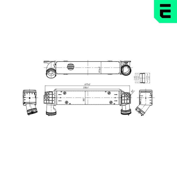 LadeluftküHler ERA 672060 FüR BMW 3Er E92 Touring E91 E90 E93 325 330 Xdrive-image