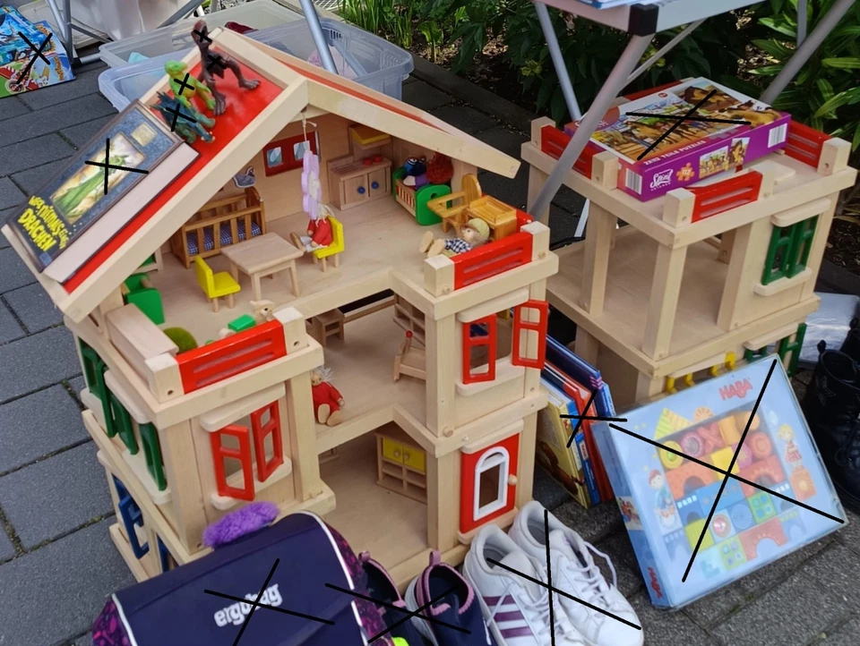 Puppenhaus Holz  - Bild 1 von 1