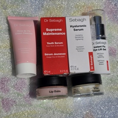 Dr Sebagh 6 PcTravel Set-Youth Serum, Hyaluronic, Cleanser, Eye Lift, Balm, More