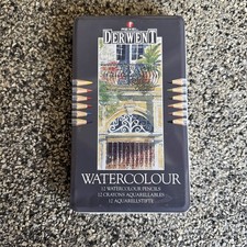 Derwent Watercolour Pencils 12 Tin Professional Quality • Brand NEW