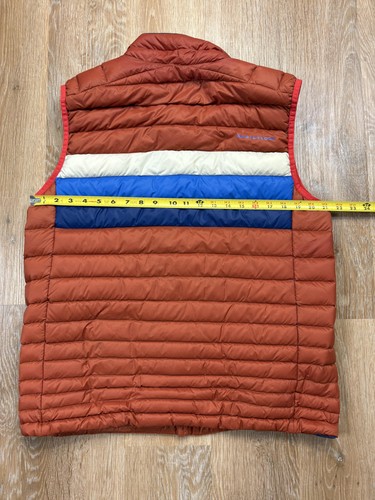 Cotopaxi Vest Mens Large L Orange Fuego Quilted Down 800 Rip Stop Outdoors - Picture 6 of 7