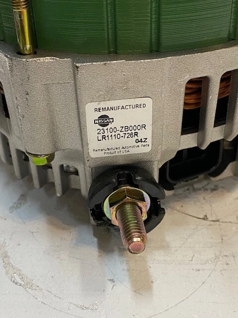 Nissan Reman Alternator 23100-ZB000R, LR1110-726R  - Image 2 of 4