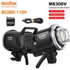 US Godox MS300V 2.4G Wireless LED Compact Studio Flash Lighting Strobe Monolight