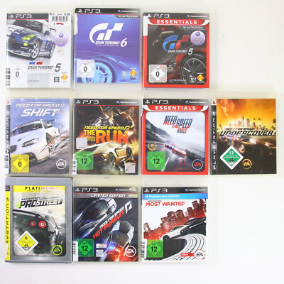 PS3 Playstation 3 Sammlung Spiele Need for Speed Shift Most Wanted Gran Turismo