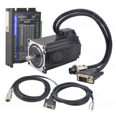 STEPPERONLINE Nema23 Closed Loop Stepper Motor 283oz.in Φ8mm & Servo Driver