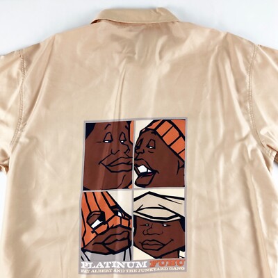 Platinum FUBU Fat Albert & the Junkyard Gang Button Up Shirt Mens