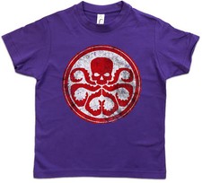 HYDRA LOGO II Kids Boys T-Shirt Nick Marvel Agent SHIELD Fury Comic Movie