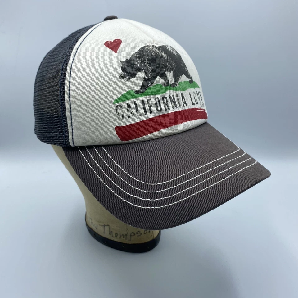 Gorra de camionero Billabong California Love para mujer SnapBack malla espuma ala gris Foto 2 de 4