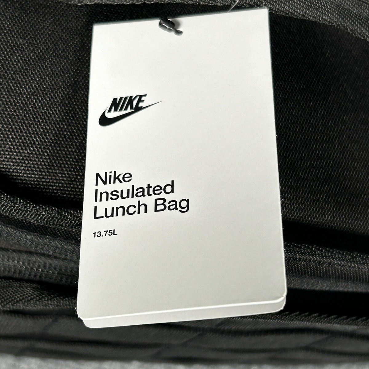 Nike Insulated Lunch Bag 13.75L Black PEVA Lining Large Tactical