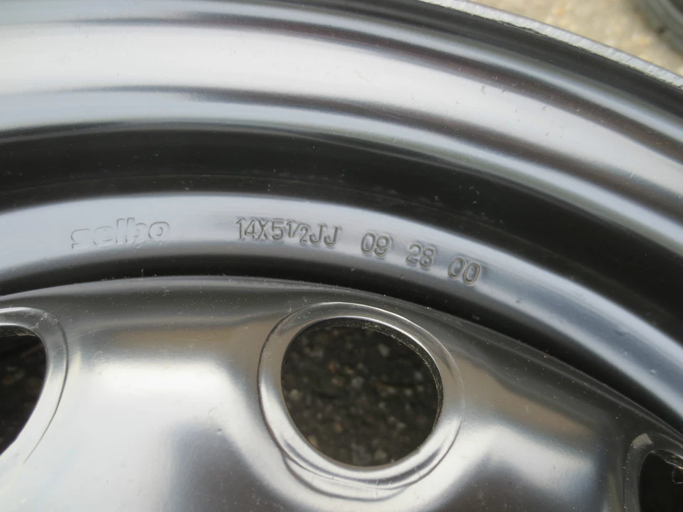 4x Llantas de acero para Kia Carens, Kia Clarus 5,5x14 4x114,3 ET45 ML67 # 9663 - Imagen 2 de 4