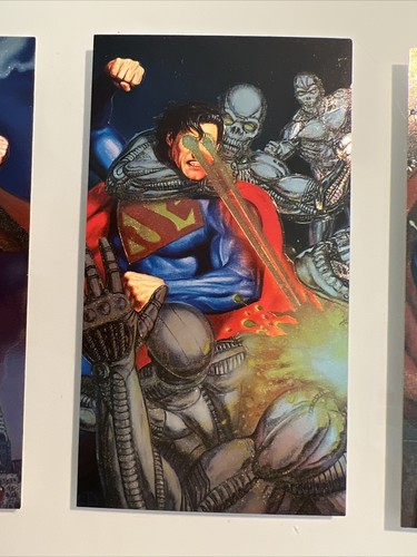 1994 DC Superman Platinum Series Base, Spectra Etch, Forged in Steel - Picture 3 of 22