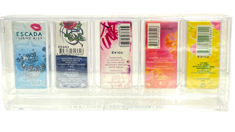 Escada Edición Coleccionista (5 Tamaño Mini) 5x (0.14fl/4ml) ¡Nuevo Precintado!!  Foto 2 de 2