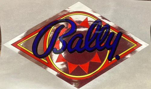 BALLY PINBALL MACHINE   COIN DOOR DECAL STICKER ARCADE