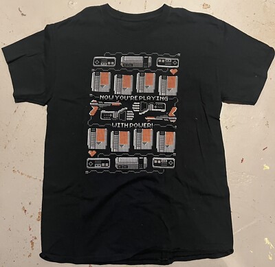 Arcade Nerd Block - Nintendo ''Now You're Playing With Power'' T-Shirt (Size L)