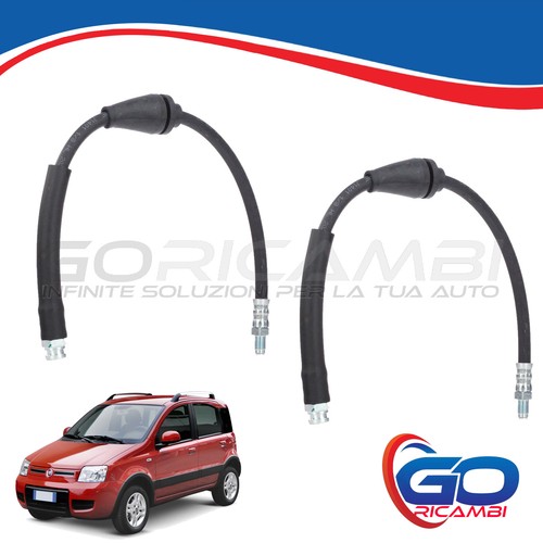 KIT COPPIA 2 FLESSIBILI TUBO FRENO ANTERIORI DESTRO + SINISTRO FIAT PANDA 169 - Foto 2 di 4