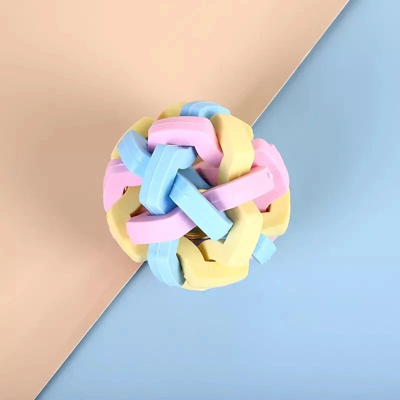 Spielball mit Glocke Naturgummi Hundespielzeug Ball Kaltze Hund Kauspielzeug L - Bild 4 von 4