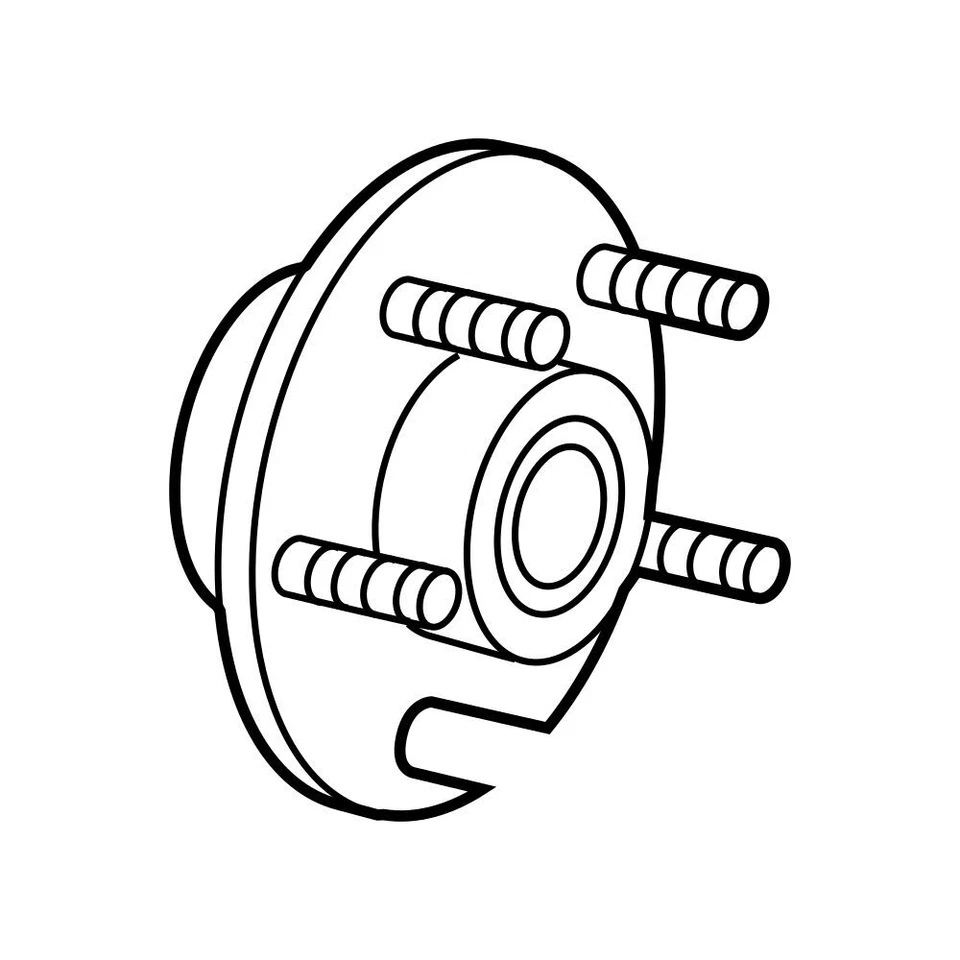 Conjunto de cojinete de cubo de rueda de freno delantero Mopar genuino OEM para Dodge Journey 09-20 Foto 3 de 3