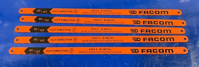 FACOM 668A.8 12''/300mm Bi-Metal Cobalt Steel 18 TPI Hacksaw Blades 5 Pack NEW